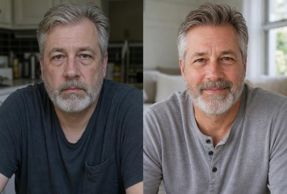 David K., 51 before and after